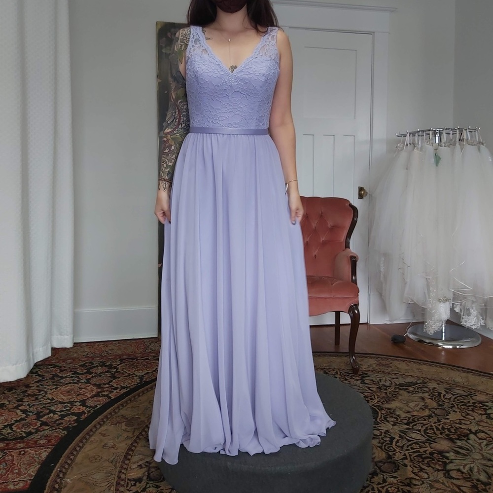 Morilee Gorgeous Lacey Lilac Bridesmaid, Prom, Alternative Wedding Dress (NWOT)
